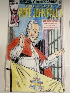 Cómic sobre la vida de san Juan Pablo II realizado por los alumnos