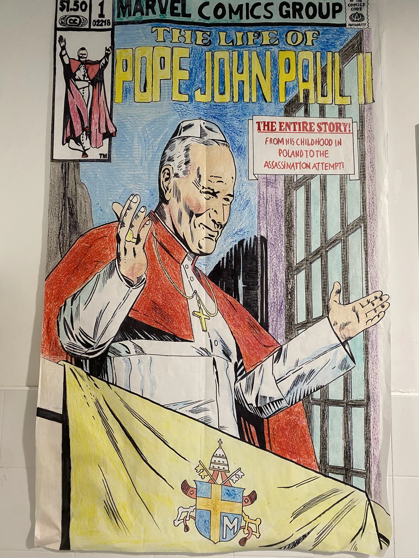 Cómic sobre la vida de san Juan Pablo II realizado por los alumnos